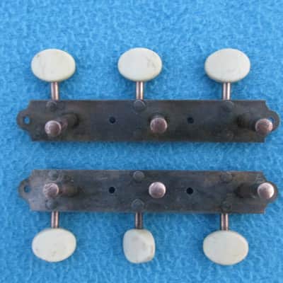 Vintage 1959 Kay Catalina K6868 TUNERS TUNING PEGS-BRASS Posts Pegs-3x3 Kay STYLE LEADER image 17