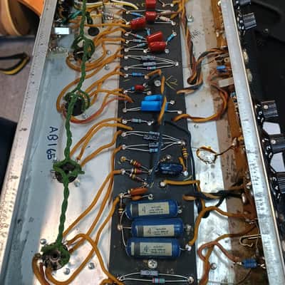 Fender Bassman 2-Channel 50-Watt Guitar Amp Head 1967 w/ 2x12 Cab image 12