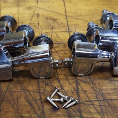 Vintage Schaller West Germany 3 x 3 Electric Guitar Tuners Chrome #2 image 1