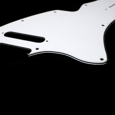 Left-handed 69 Telecaster Tele Thinline Re-Issue Style Guitar Pickguard 3ply White image 2