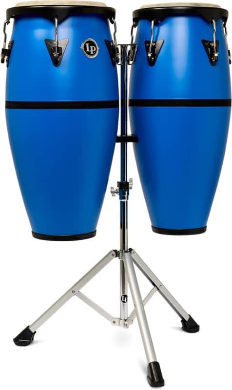 Latin Percussion Discovery II Conga Set - Race Car Blue image 1