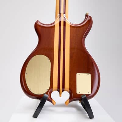 Alembic Custom Fretless 5 String Bass, Omega Heart & LEDs image 7