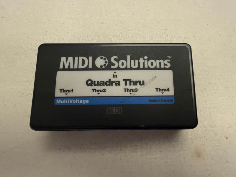 MIDI Solutions Quadra Thru 4 Output MIDI Thru Box