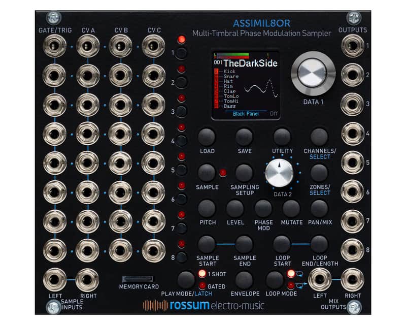 Rossum Electro-Music Assimil8or Multi-Timbral Phase Modulation Sampler - Black image 1