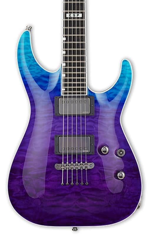 ESP E-II Horizon NT-II Blue Purple Fade w/case
