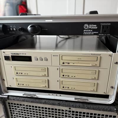 TASCAM CD-D1x4 Professional CD Duplicator w/ Gator Rack Case & Atlas Power Conditioner image 4