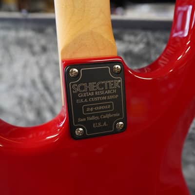 Schecter USA CUSTOM SHOP Traditional Vintage Red SSS 6-String w/ Black Tweed Case (2024) image 11