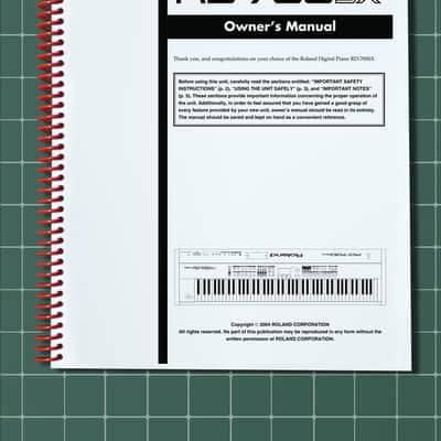 Roland RD-700SX — Owners Manual User Guide Instructions — 179 Pages — USA Made
