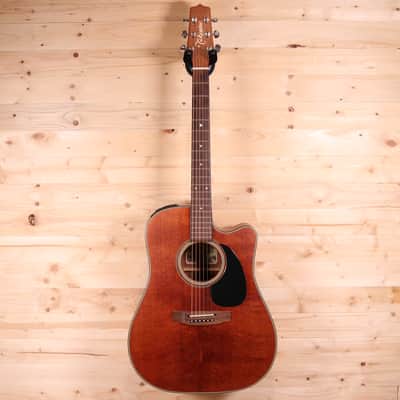 Takamine EF340SC GN Solid Cedar Top / Layered Mahogany Dreadnought Acoustic-Electric Guitar Bild 2