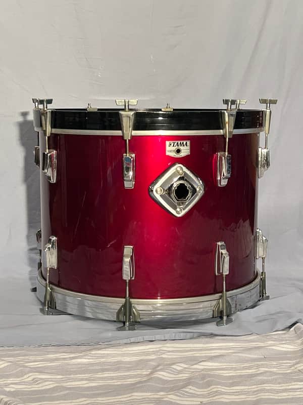 Vintage Tama Swingstar 22" Bass Drum + 16" Floor Tom — Wine Red Gloss (Made in Japan, 1980s) image 1