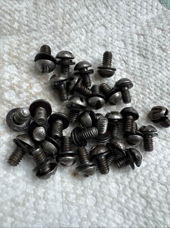 Ludwig Lot of 30 WFL Mounting Screws + Washers for Tom Bass Drum or Snare Lugs 50s 60s image 1