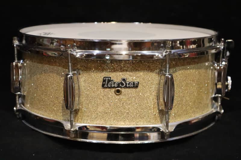 MIJ "Tele-Star" Champagne Sparkle 8-Lug Snare Drum image 1