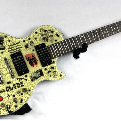 Custom Crackle Painted and Upgraded Epiphone LP Special ll Guitar with Matching Headstock image 6
