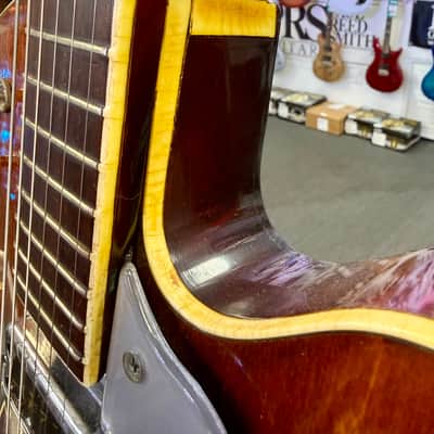 Gretsch 1968 Chet Atkins Tennessean Model 6119 Electric with Bigsby, Translucent Red Walnut Stain with New Hardshell Case - Pre Owned image 13