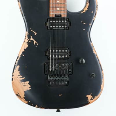 Charvel Pro-Mod Relic San Dimas Style 1 HH FR PF Weathered Black image 1