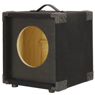 1X10 Compact extension bass guitar speaker empty cabinet  Black carpet finish. US MADE image 1