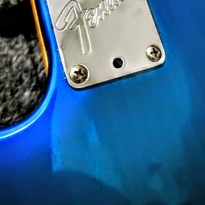 Fender NEW TELECASTER PLUS **** 6164205 TELE PLUS RW BLB W/C 12/1996 - BLU BURST CON MATICES VERDES GOLPE PLANCO NACARADO PERLADO USA PLUS DE LUXE image 6