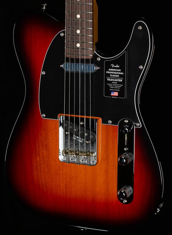 Fender American Professional Classic Telecaster Rosewood Fingerboard 3-Color Sunburst (101) image 1