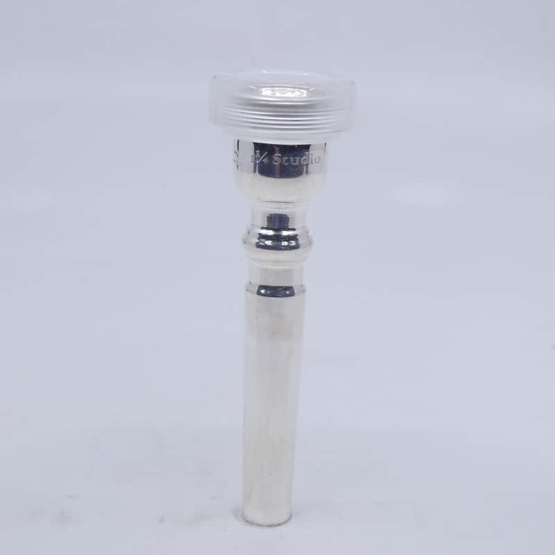 ACB 1.25BC Trumpet Mouthpiece with a Clear Acrylic Rim - Silver/Acrylic image 1