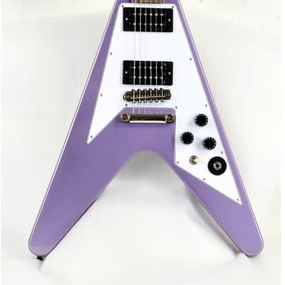 Immagine Epiphone Kirk Hammett 1979 Flying V Electric Guitar - Purple Metallic - 3