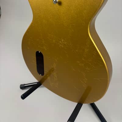 Brown Bear Guitars Korina Les Paul Junior double cut gold metallic image 11