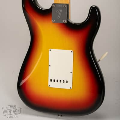 1967 Fender Stratocaster Left-Handed Sunburst with tag image 13