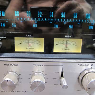 Vintage Sansui 9090DB Top Line Vintage Analoge Am/Fm Stereo Receiver, Wood Cab, 1970s, JAPAN, Ex Sound, Beauty, 125WPC 1970s Silver/Wood image 5