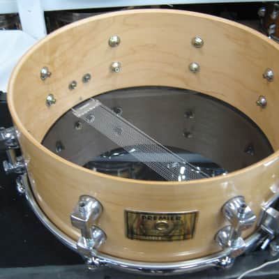 Premier 5.5X14" Signia Maple Snare Drum (Lot293-3-313) 2000's - Maple image 7