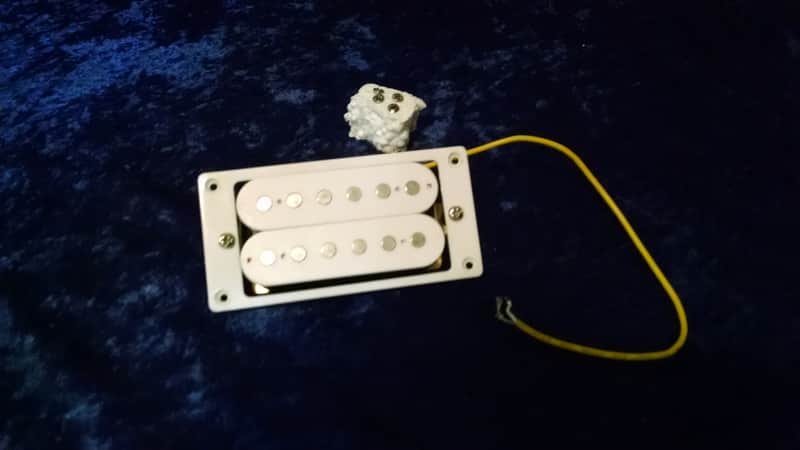 Kramer Alnico V Classic Neck Pickup w/Ring White image 1