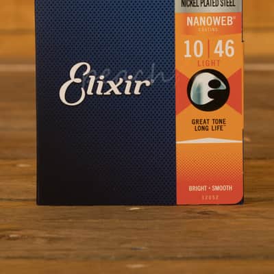 Elixir Nanoweb Coated Nickel Plated Steel Electric Guitar Strings - 10-46 image 3