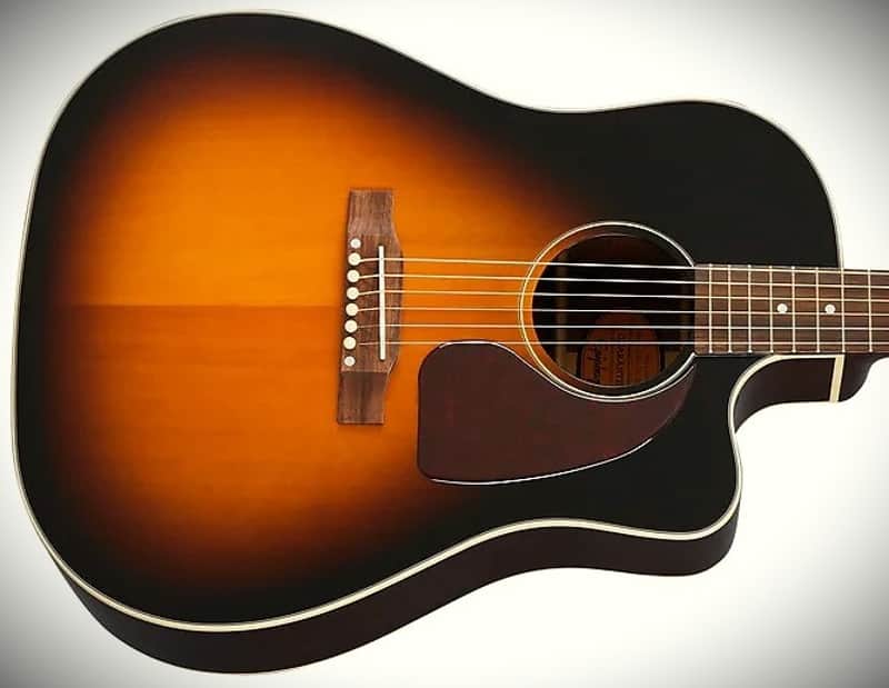 Epiphone J-45 EC 2025 Aged Vintage Sunburst image 1