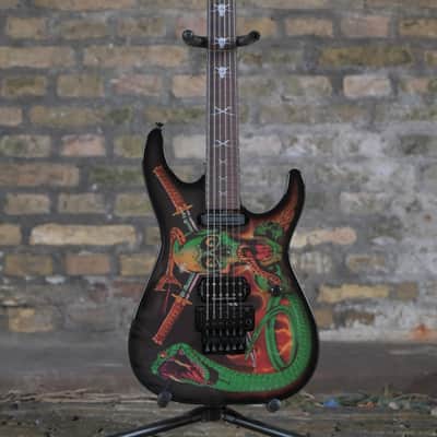 ESP Signature Series Guitars George Lynch Signature - Black w/ Skulls &amp; Snakes Graphic (PRE ORDER) image 3