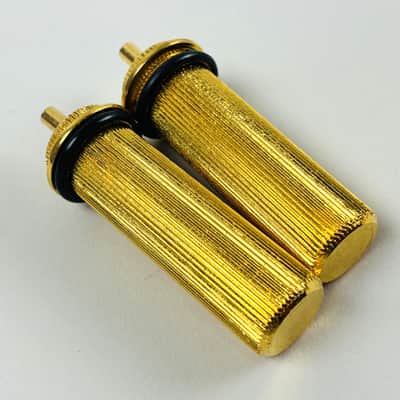 Gibson Vintage Gold Nashville Bridge Anchor Bushings and Thumb wheel's. (Pair) – 1970s/80s 70s/80s image 3