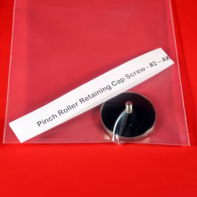 Akai Reel to Reel Pinch Roller Retaining Cap Screw - #2 1970's - 1980's - Silver / Black image 3