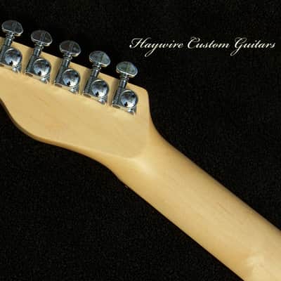 XX-Large 2" Wide (51 mm)Neck Brent Mason Style Nashville Tele-Butterscotch Blonde Ash + Maple/Ebony 12" Radius Neck+ XX Light 6.3 lb. Weight +7-Way Switch+ Frets Leveled, Crowned and Polished + Humbucker+Aged Tortoise Guard and Grover Locking Tuners! image 7