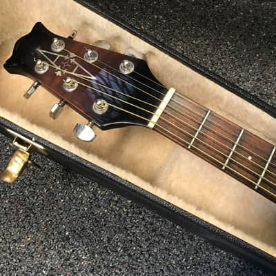 Alvarez artist 5081N acoustic electric guitar hand made in Korea 2001 in excellent condition with original alvarez branded hard case Included image 6