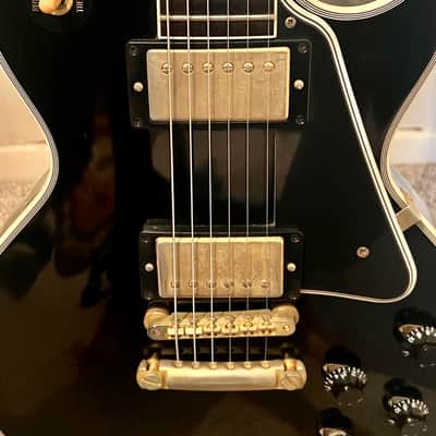 Gibson Custom Shop 2-Pickup '57 Les Paul Custom Black Beauty Reissue Ebony VOS image 6