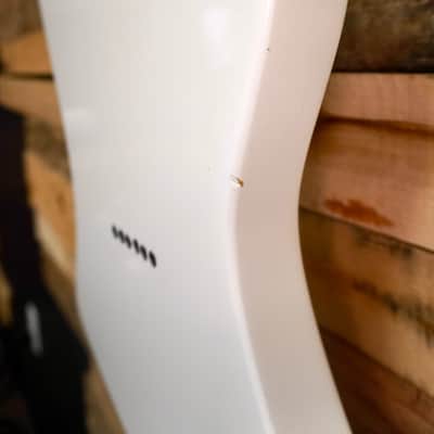 Mick Ward Guitars, White (Explorer body style) image 4