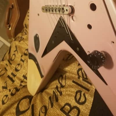 Epiphone Flying V Left Handed/Right Handed Project Guitar Champagne Pink image 3