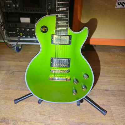Gibson Custom Shop Made 2 Measure Les Paul Custom w/ Ebony Fingerboard Gloss Gecko Green Sparkle image 4