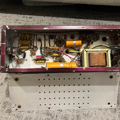 E.F. Johnson Viking 250-33 10 watt vintage tube amplifier project PP triode 6B4G image 7