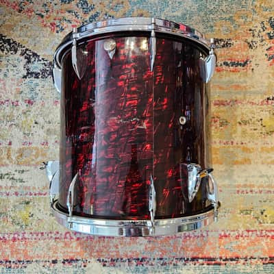 Sonor Teardrop 20-16-13-12" Drum Kit in Ruby Pearl 6-ply Beech image 10