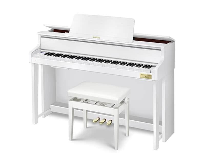 Casio GP-310 Grand Hybrid Digital Piano w/Matching Bench – White image 1