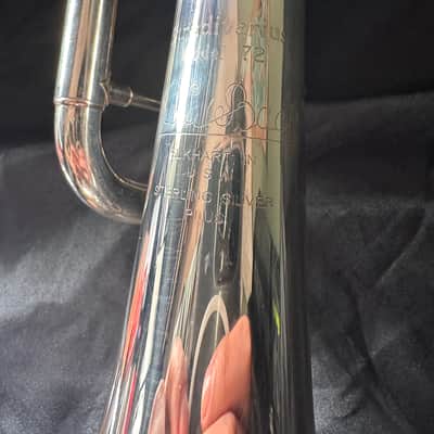 Bach Stradivarius 72 Sterling silver plus bell 43 reverse Leadpipe image 5
