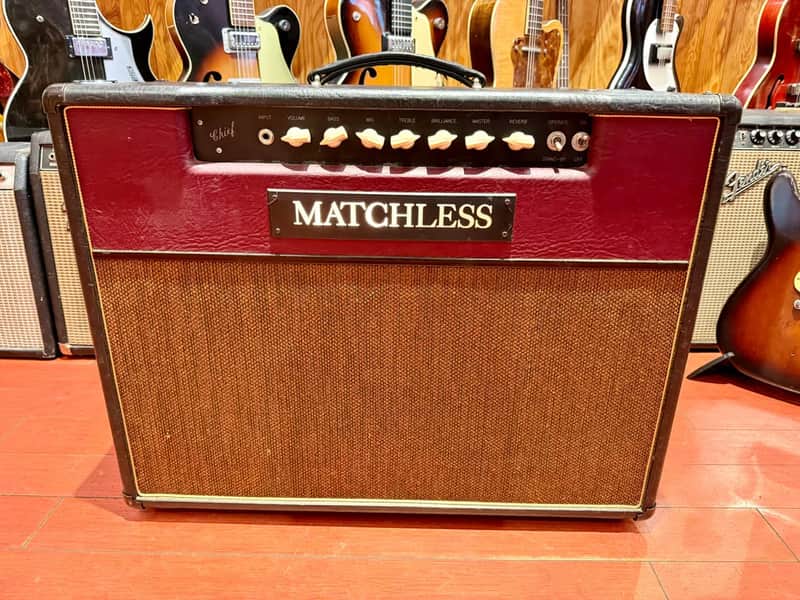 1997 Matchless Chief 100 2 x 12" Combo Amp Burgundy and Black image 1