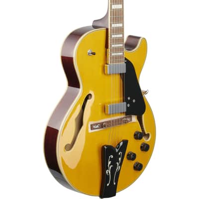 Ibanez GB10EMAA George Benson Signature Hollow Body Guitar - Antique Amber image 5
