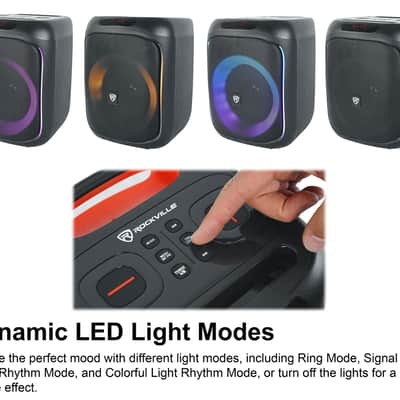 2 Rockville ROCKBOX PRO V2 6.5" 150w Portable Bluetooth Speakers w/Wireless Link image 4