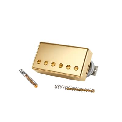 Gibson 498T Hot Alnico 5 Treble 4-Conductor Potted 14.2k Bridge Humbucker Pickup - Gold image 2