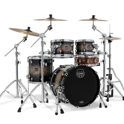 ~NEW!~ Mapex SR504XZXG Saturn VI Fusion 4-Piece 10/12/14/20 Drum Kit Set in Black Ink Burst Gloss Lacquer image 1