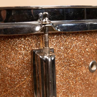 1960s Rogers 5x14 Powertone Champagne Snare Drum image 10